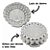 FORMA BALLERINE DECORADA M 22X6CM ALUMINIO - Imagem 1