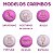KIT CARIMBOS FEMININOS ROSA BEBE - Imagem 1