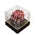 CAIXA TAMPA TRANSP 1 CUPCAKE MARROM C/OURO C/10 8X8X8CM - Imagem 2