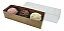 CAIXA KRAFT TAMPA TRANSP 3 DOCES C/10 UND 4X12X4CM - Imagem 2