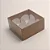 CAIXA KRAFT TAMPA TRANSP 4 DOCES C/10 UND 4X8X8CM - Imagem 1