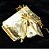 SACO FIBRA METALIZADO DOURADO 13X18CM PACOTE C/10 UNIDADES - Imagem 4