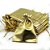 SACO FIBRA METALIZADO DOURADO 13X18CM PACOTE C/10 UNIDADES - Imagem 2