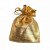 SACO FIBRA METALIZADO DOURADO 13X18CM PACOTE C/10 UNIDADES - Imagem 1