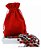 SACO AVELUDADO VERMELHO 13X18CM PACOTE C/10 UNIDADES - Imagem 1