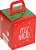 CAIXA SOFT PANETONE COM VISOR NOEL C/5 UND 16X13,5X13,5CM - Imagem 1