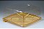 G 60Q TORTA GRANDE QUADRATTA TAMPA ALTA BASE DOURADA C/25 - Imagem 3