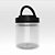 G 1410 POTE 1000ML CRISTAL COM TPA LARANJA OU PRETA UND - Imagem 1