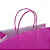 SACOLA PAPEL ROSA PINK M 25X31 C/10 - Imagem 1