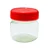 POTE MINIATURA GELEINHA 40ML C/TAMPA 38MM PLÁSTICA VERMELHA C/5 UND - Imagem 3