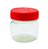 POTE MINIATURA GELEINHA 40ML C/TAMPA 38MM PLÁSTICA VERMELHA C/5 UND - Imagem 3