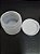 POTE PLAST 60ML TRANSP COM TAMPA BRANCA C/10 UNID - Imagem 2