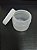 POTE PLAST 60ML TRANSP COM TAMPA BRANCA C/10 UNID - Imagem 3