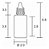 FRASCO 10ML CONTA GOTAS TAMPA C/10 TRANSP - Imagem 2