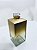 FRASCO VIDRO QUADRADO 250 ML DEGRADE OURO - Imagem 2