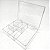 CAIXA ACRILICA TRANSPARENTE COM TAMPA C/6 DIVISORIA - Imagem 1