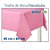 TOALHA MESA LISA ROSA 80X80 C/10 - Imagem 1