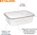 POTE RETANGULAR 1000ML COM TAMPA C/24 UND - Imagem 1