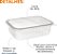 POTE RETANGULAR 1000ML PCT 24 UND - Imagem 1