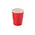 COPO PAPEL LISO VERMELHO COM 8 UNIDADES - Imagem 2