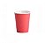 COPO PAPEL LISO VERMELHO COM 8 UNIDADES - Imagem 1