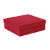 CAIXA QUADRADA VERMELHA 21X21X8,5CM UNIDADE - RD25 - Imagem 2