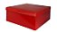 CAIXA QUADRADA VERMELHA 21X21X8,5CM UNIDADE - RD25 - Imagem 1
