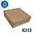 CAIXA QUADRADA MEDIA KRAFT 27X27X9CM UNIDADE - K312 - Imagem 2