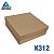 CAIXA QUADRADA MEDIA KRAFT 27X27X9CM UNIDADE - K312 - Imagem 1
