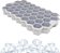 FORMA GELO SILICONE HEXAGONAL 20X12X2 - Imagem 2