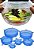 KIT TAMPAS SILICONE TRANSPARENTE C/6 - Imagem 1