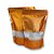 SACO HERMETICO TEXTURIZADO COM VISOR COBRE 14X18X3CM C/10 UND - Imagem 1