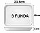 BANDEJA FUNDA ISOPOR CF003 BRANCA C/100 UND - Imagem 1