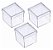 CAIXA ACRILICA 4X4X4CM PC C/10 UNIDADES - Imagem 1
