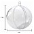 ESFERA TRANSPARENTE C/10UN - 7CM - Imagem 2
