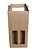 CAIXA PARA 2 VINHOS KRAFT 16,5X8X33CM UNIDADE CVK2 - Imagem 2