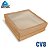 CAIXA QUADRADA COM TAMPA DE VISOR KRAFT 27X27X9CM UNIDADE - CV8 - Imagem 3