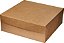 CAIXA QUADRADA KRAFT 21X21X8,5CM UNIDADE - K336 - Imagem 1