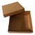 CAIXA QUADRADA KRAFT 17,5X17,5X5CM UNIDADE - K162 - Imagem 1