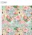 BOBINA 40CM FLORAL ROSAS FLOR AZUL 269 - Imagem 1