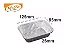 BANDEJA ALUMINIO RETANGULAR M90 - 220ML CX COM 100 - Imagem 1