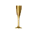 TACA ACRILICA CHAMPAGNE DOURADA 120ML COM 4 UNIDADES - Imagem 1