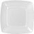 PRATO ACRILICO 15CM BRANCO QUADRADO C/10 - Imagem 1