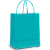 SACOLA PAPEL TURQUESA M 25X31 C/10 - Imagem 1
