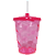 COPO TWISTER 300ML PINK COM TAMPA E CANUDO UND - Imagem 1