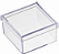 CAIXA ACRILICA 7X7X4 PACOTE C/10 UND TRANSPARENTE - Imagem 1
