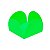 FORMA 4 PETALAS VERDE NEON C/ 50 - Imagem 2