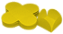 FORMA 4 PETALAS AMARELO C/50 UND - Imagem 1