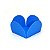 FORMA 4 PETALAS AZUL C/50 - Imagem 1