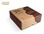 CAIXA TORTA QUADRADA KRAFT S/VISOR - Imagem 1